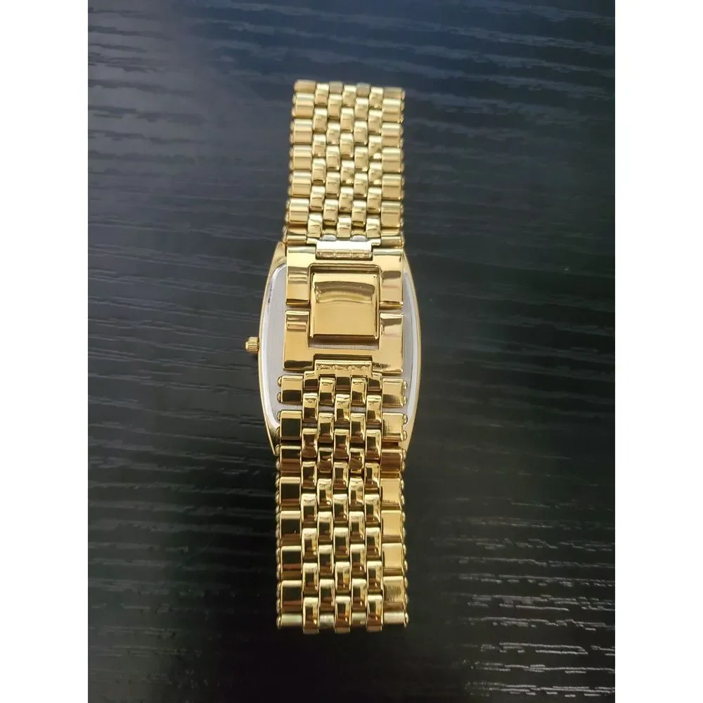 Mint Condition‎ Tonneau/Barrel - RARE Seiko Quartz Men's Slim Gold Watch